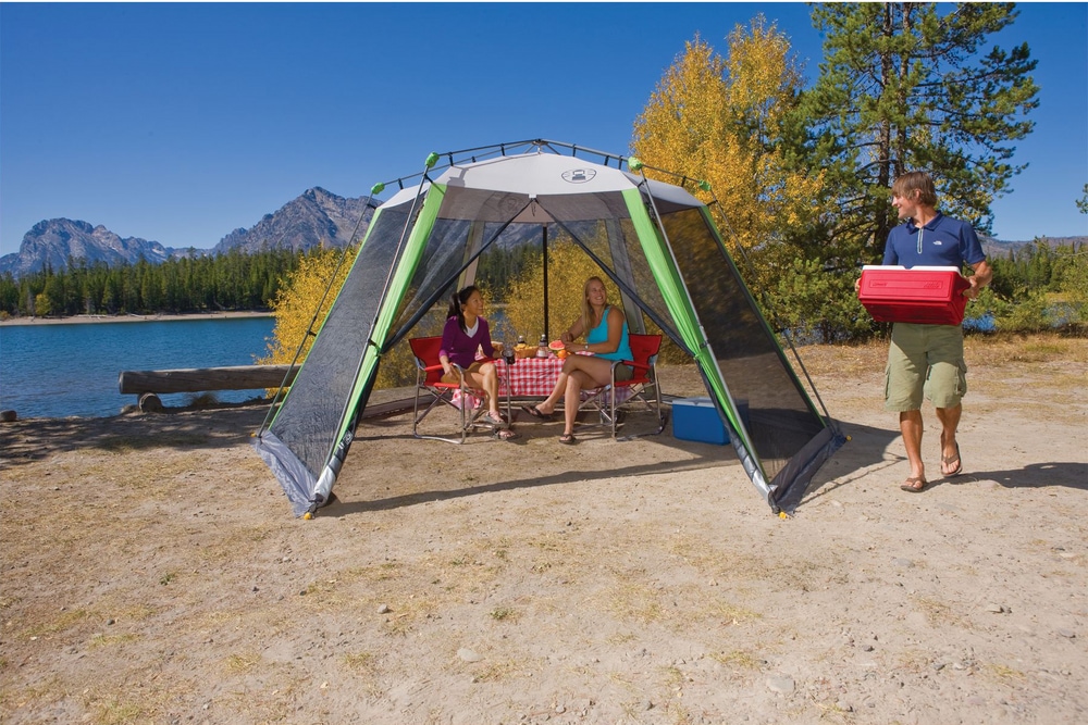 Coleman Instant 2Door Screen House/Canopy Tent/Gazebo Camping Shelter