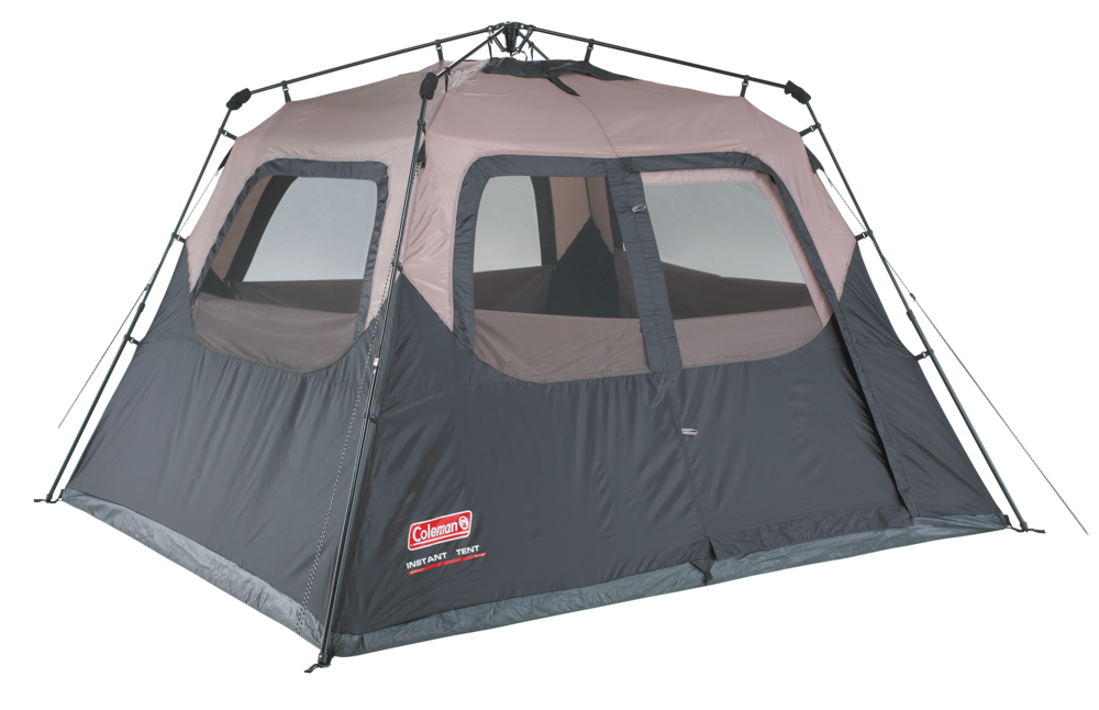 Coleman 4-Person Cabin Camping Tent With Instant Setup, Room, Gray ...