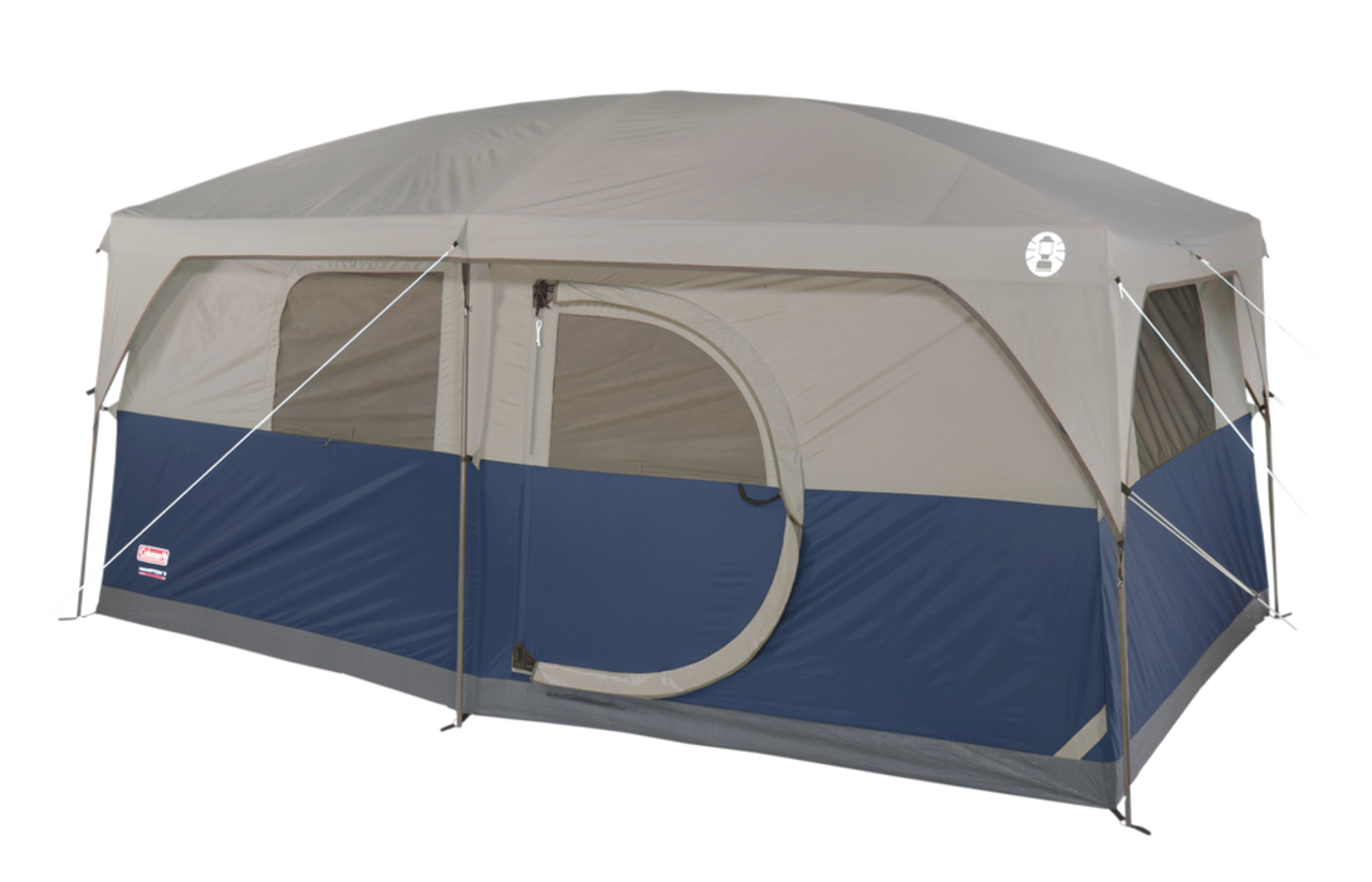 Coleman Hampton 3 Season 9 Person 2 Room Camping Cabin Tent w Room Divider Rain Fly Carry Bag 14 ft x 10 ft Canadian Tire