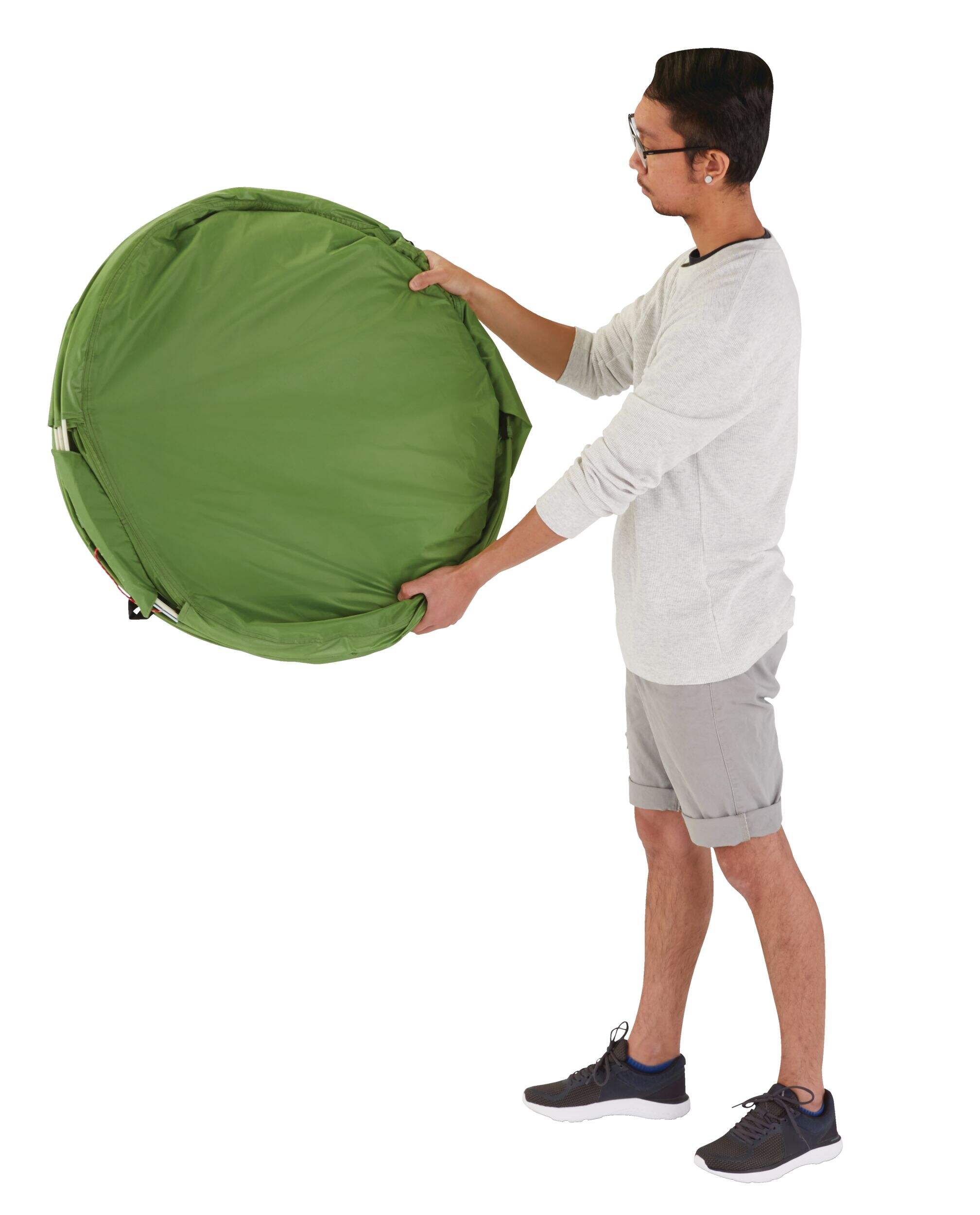 Outbound 2Person 1Piece Hoop Frame Instant PopUp Camping Dome Tent w