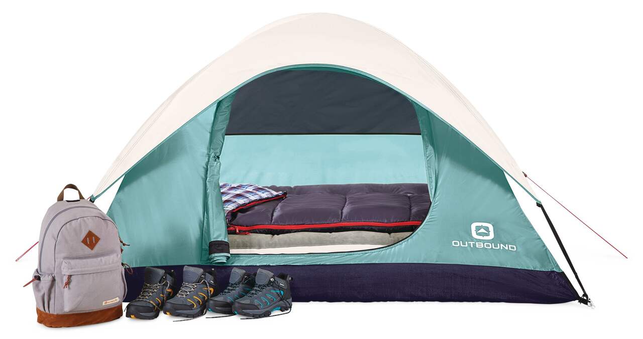 Tente de camping en dôme Outbound pour jeunes, 3 saisons, 3