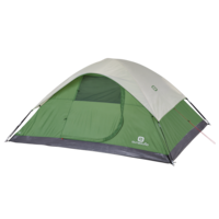 Outbound 3-Season, 4-Person Camping Dome Tent w/ Rain Fly & Carry Bag Front_Angled_Left
