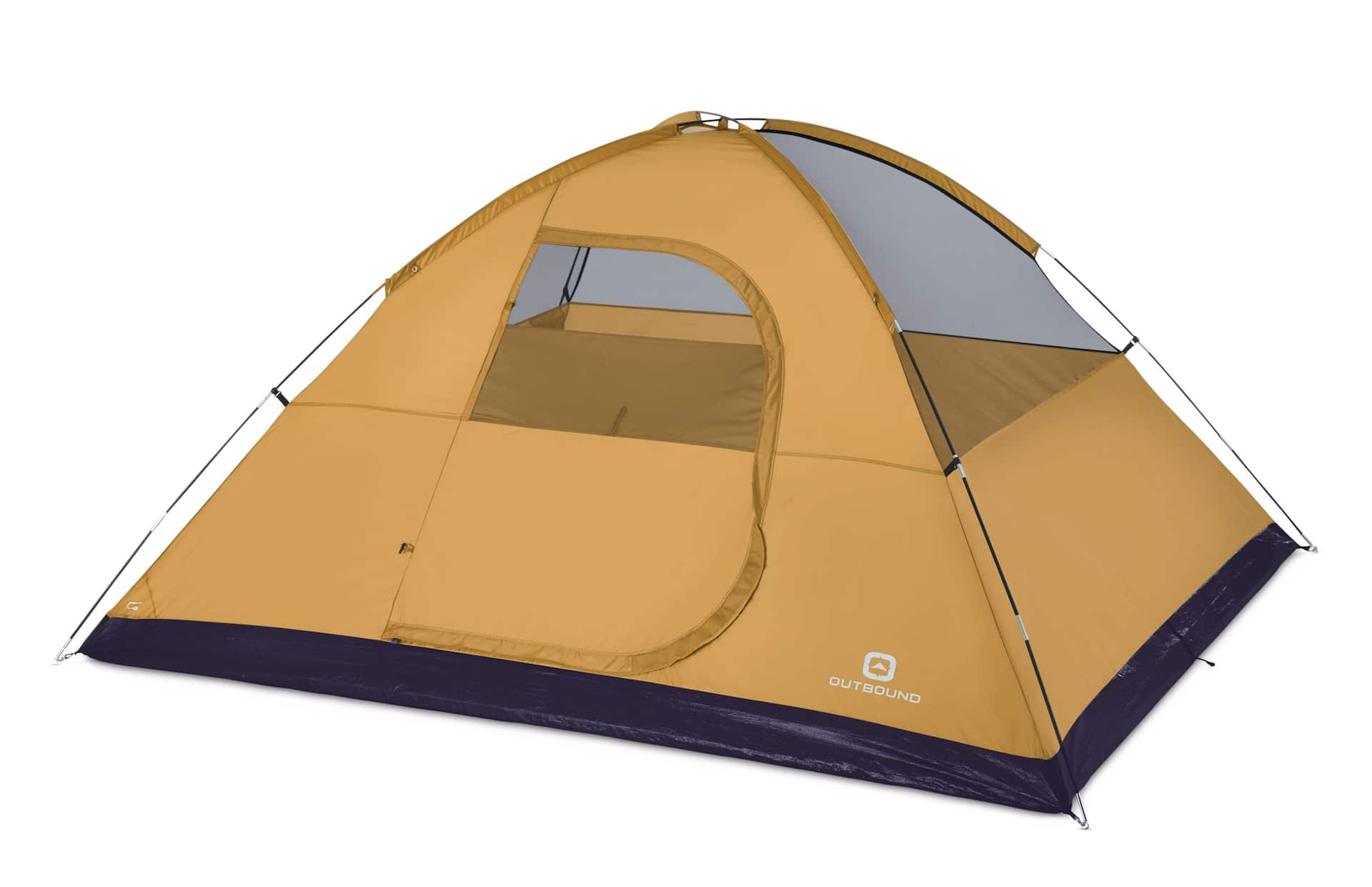 Outbound 3-Season, 6-Person Easy Set-Up Camping Dome Tent w/ Rain