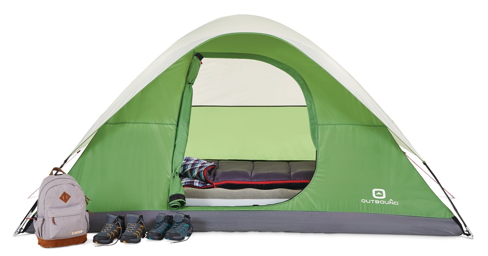 Outbound 3Season, 6Person Easy SetUp Camping Dome Tent w/ Rain Fly