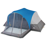 Outbound 8-Person Dome Tent with Screen Room, Rain Fly & Carry Bag Front_Three_Fourths_Angled_Left