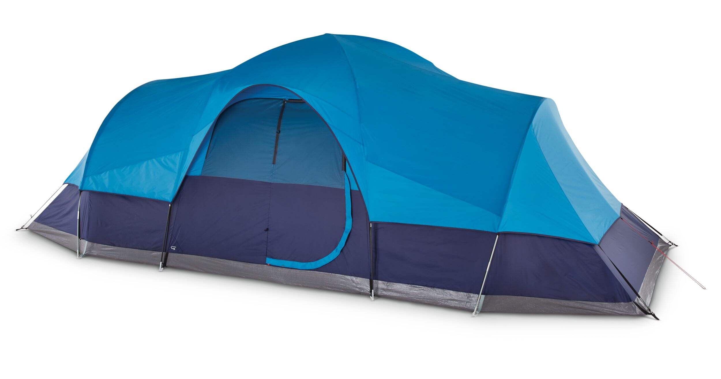 Outbound 3-Season, 12-Person Camping Dome Tent with Rain Fly & Carry Bag Front_Angled_Left