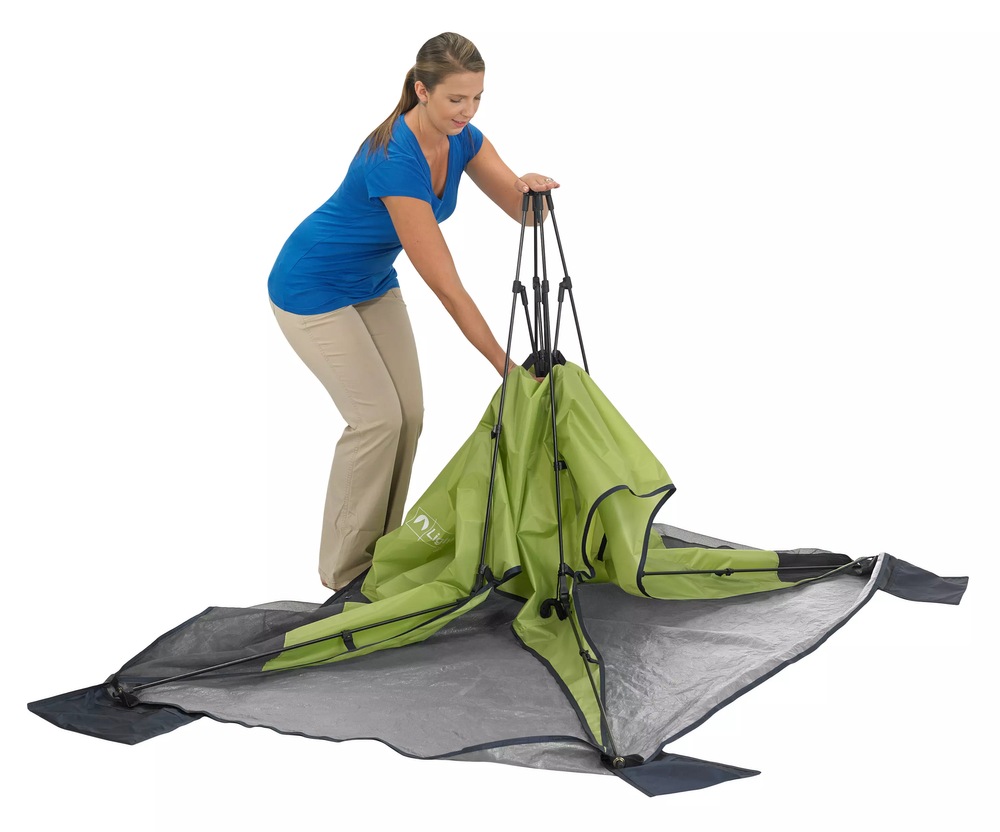 Lightspeed Outdoors Catalina Speed Shelter, Portable PopUp Beach Sun Shade Tent w/ UPF 50, 23