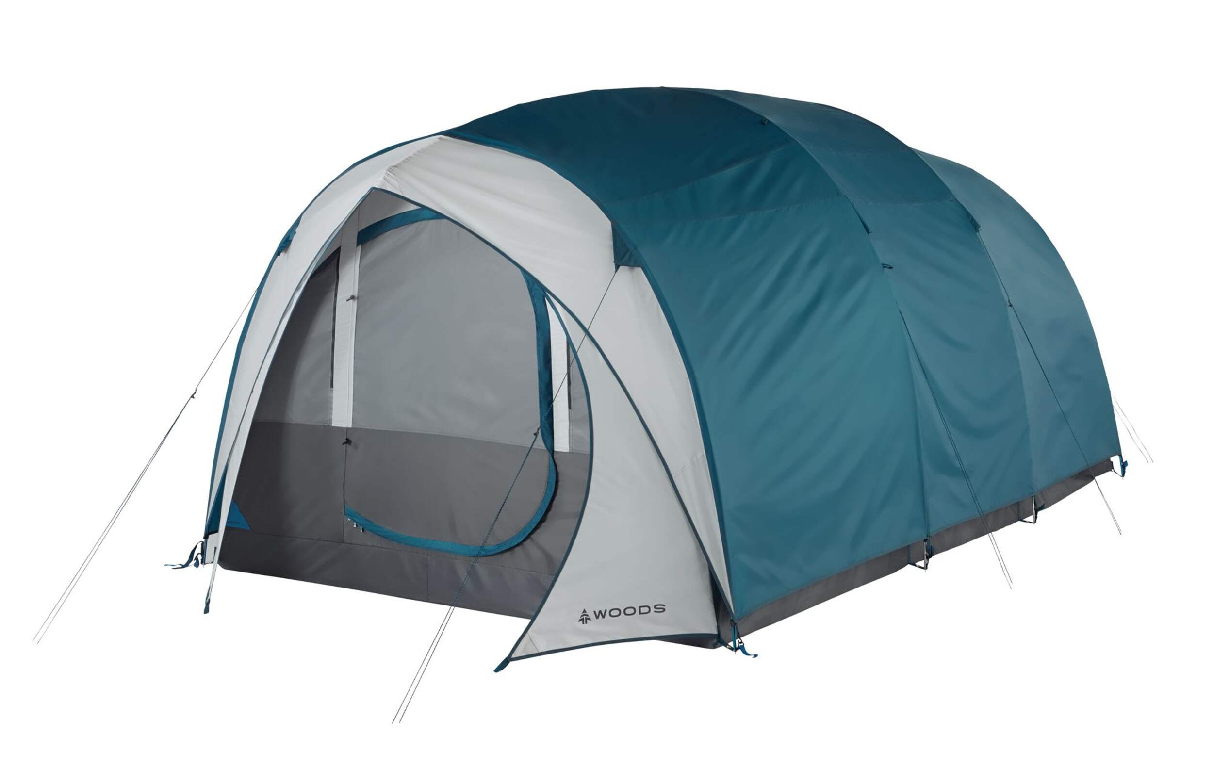 Woods™  Big Cedar Tent, 8-Person Front_Angled_Left