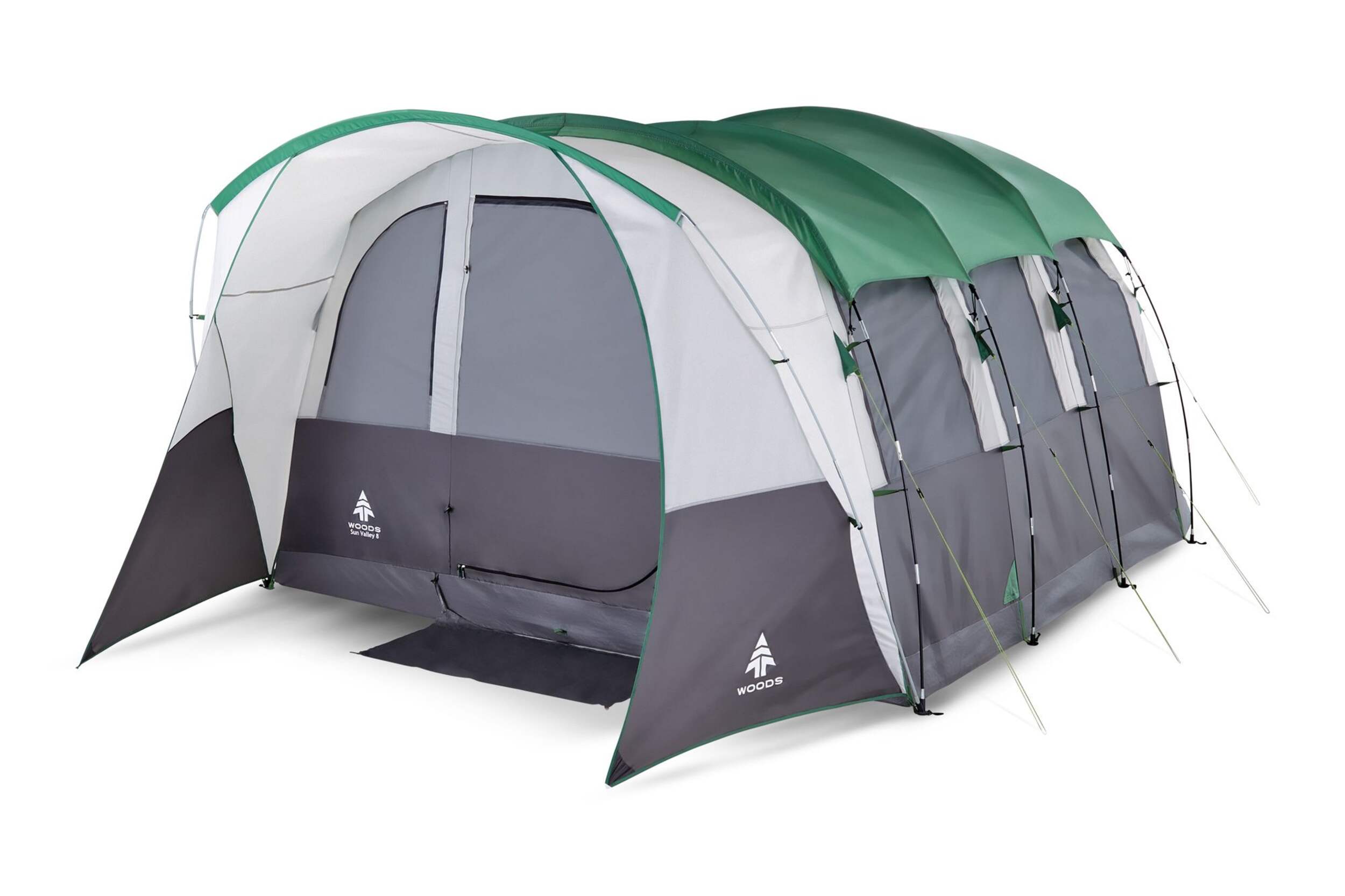 Woods™ Sun Valley Tent, 8-Person Front_Angled_Left
