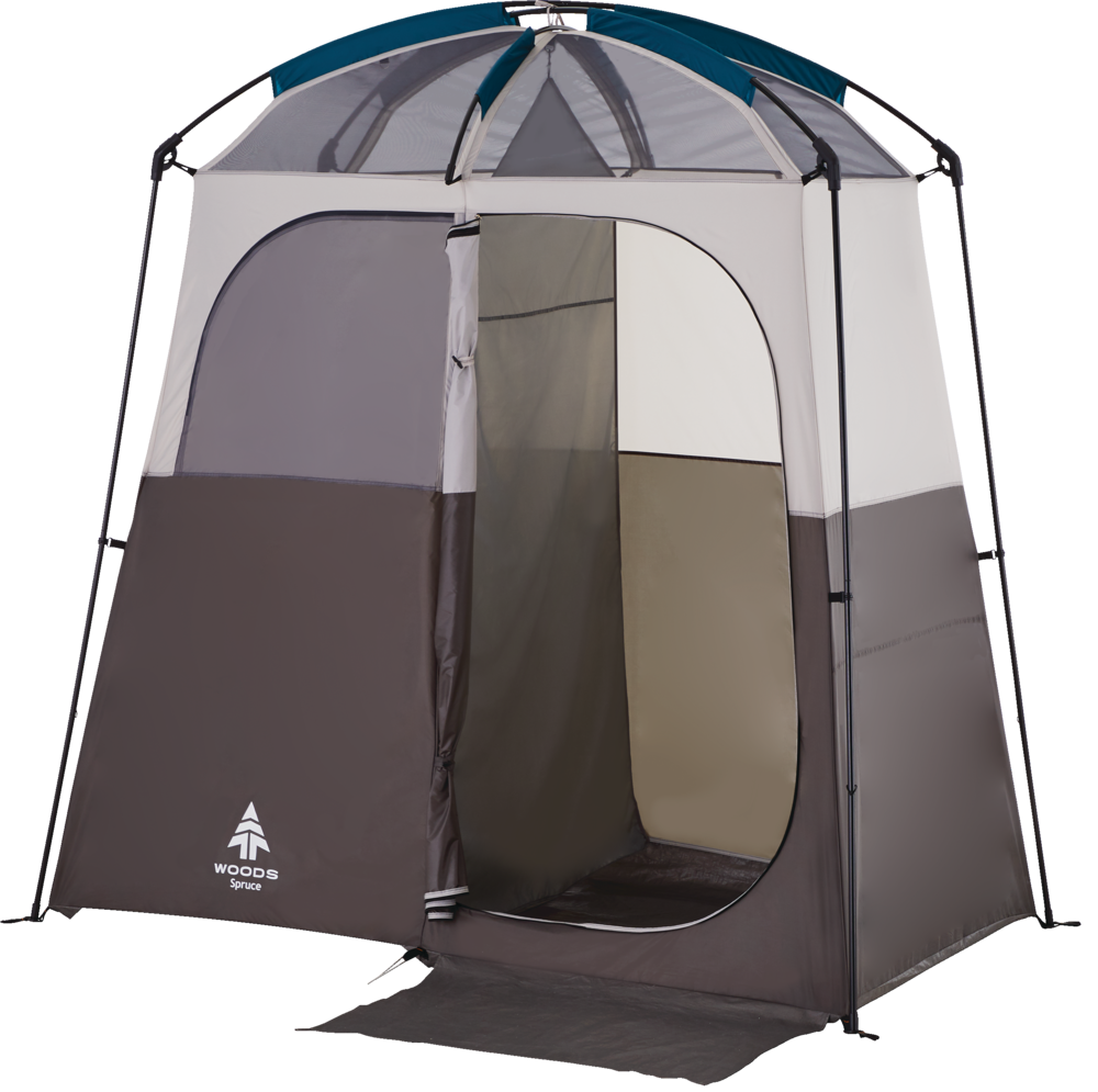 Woods Spruce Portable 2Room PopUp Privacy & Shower Shelter Camping