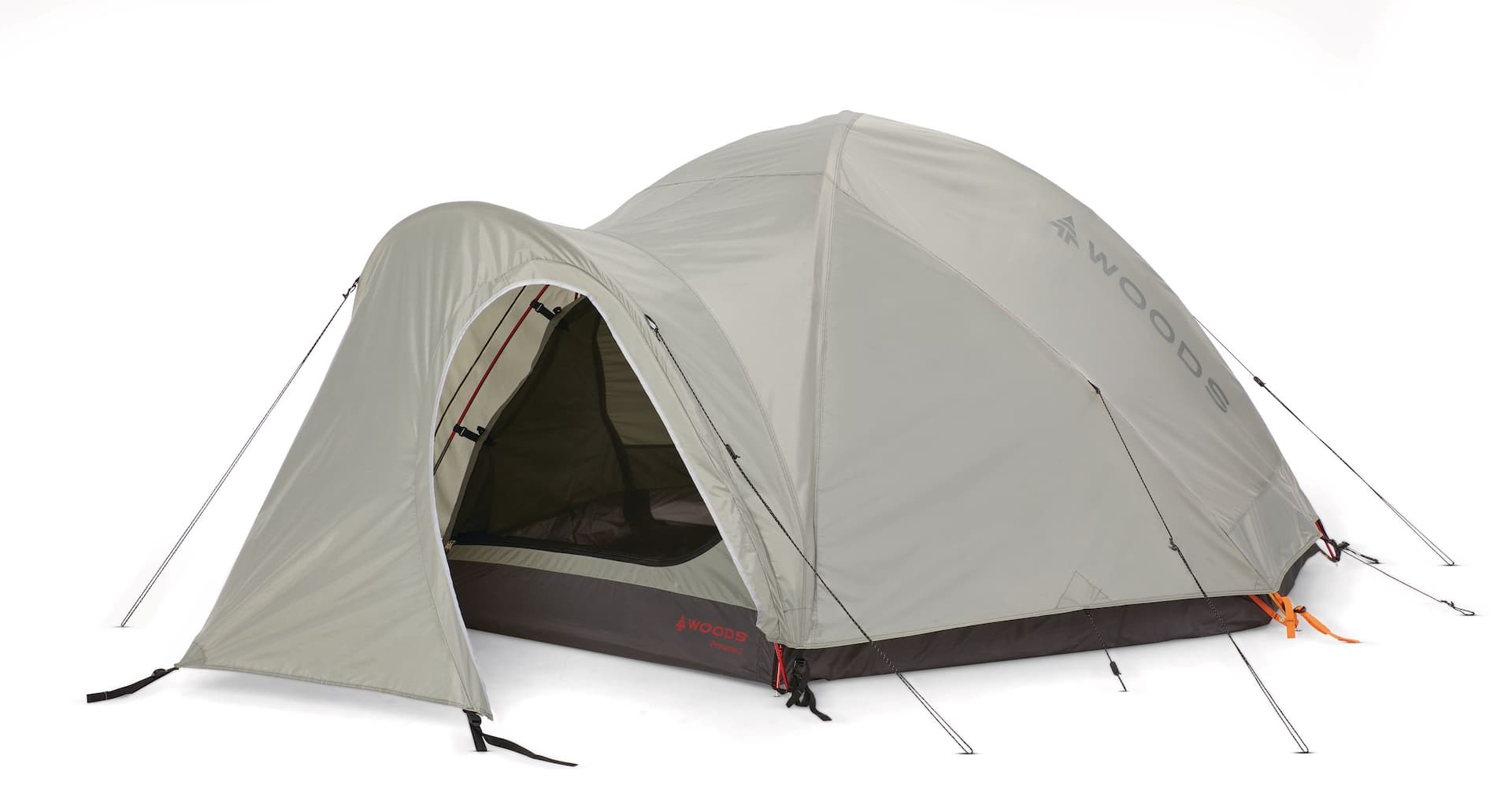 Woods Pinnacle 4-Season, 2-Person Lightweight Camping Dome Tent w ...