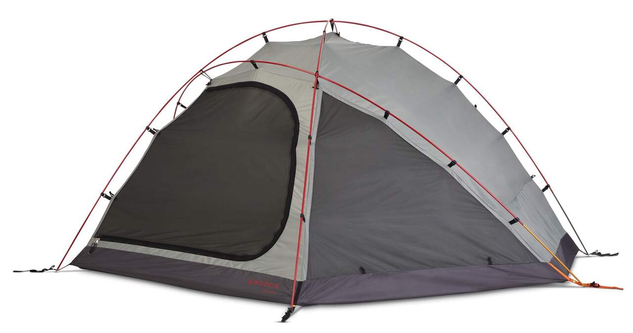 Woods Pinnacle 4-Season, 4-Person Lightweight Camping Dome Tent w/  Vestibule, Rain Fly & Carry Bag