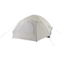 Outbound Cache 3-Season, 4-Person Camping Dome Tent w/ Rain Fly & Carry Bag Front_Angled_Left