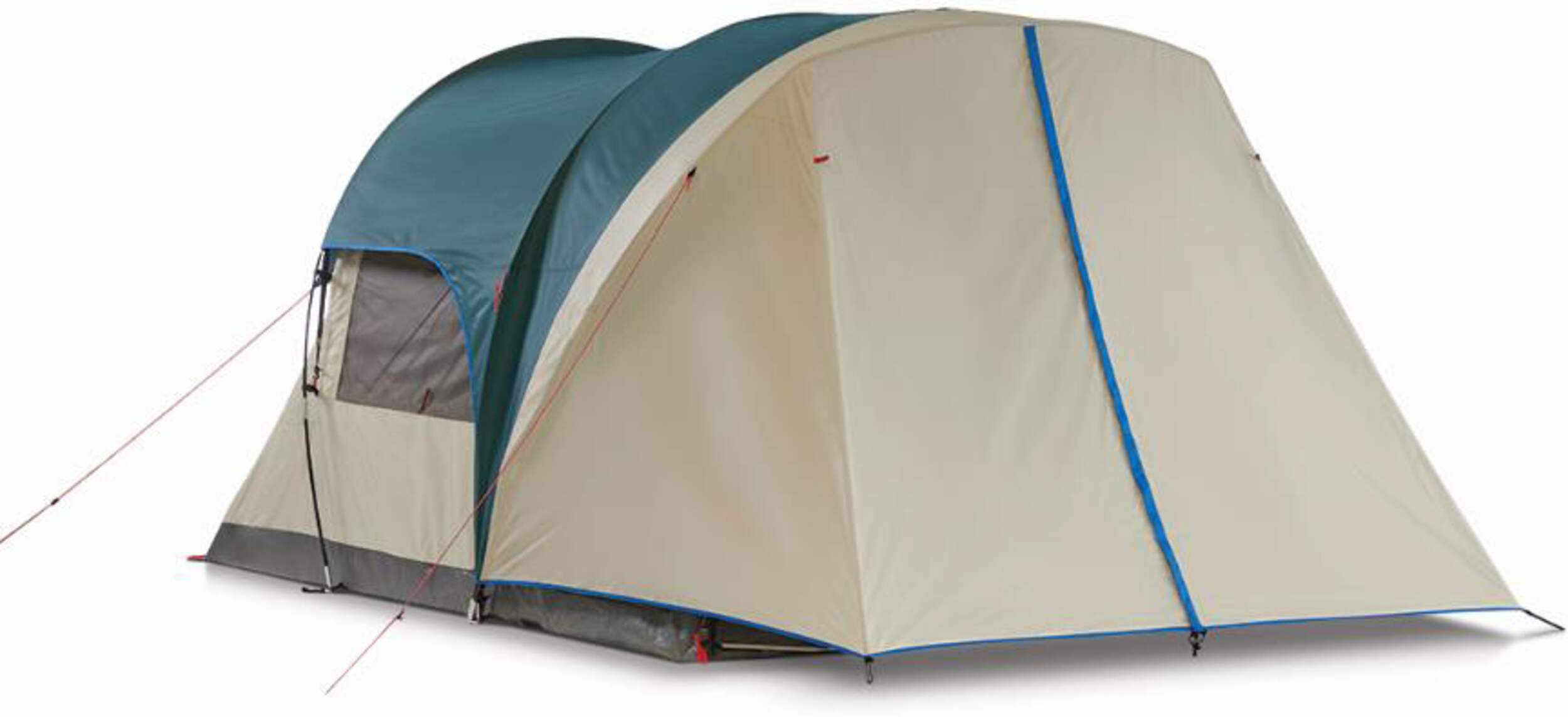 Coleman Euro Cabin 3-Season, 4-Person Camping Tent w/ Weatherproof ...