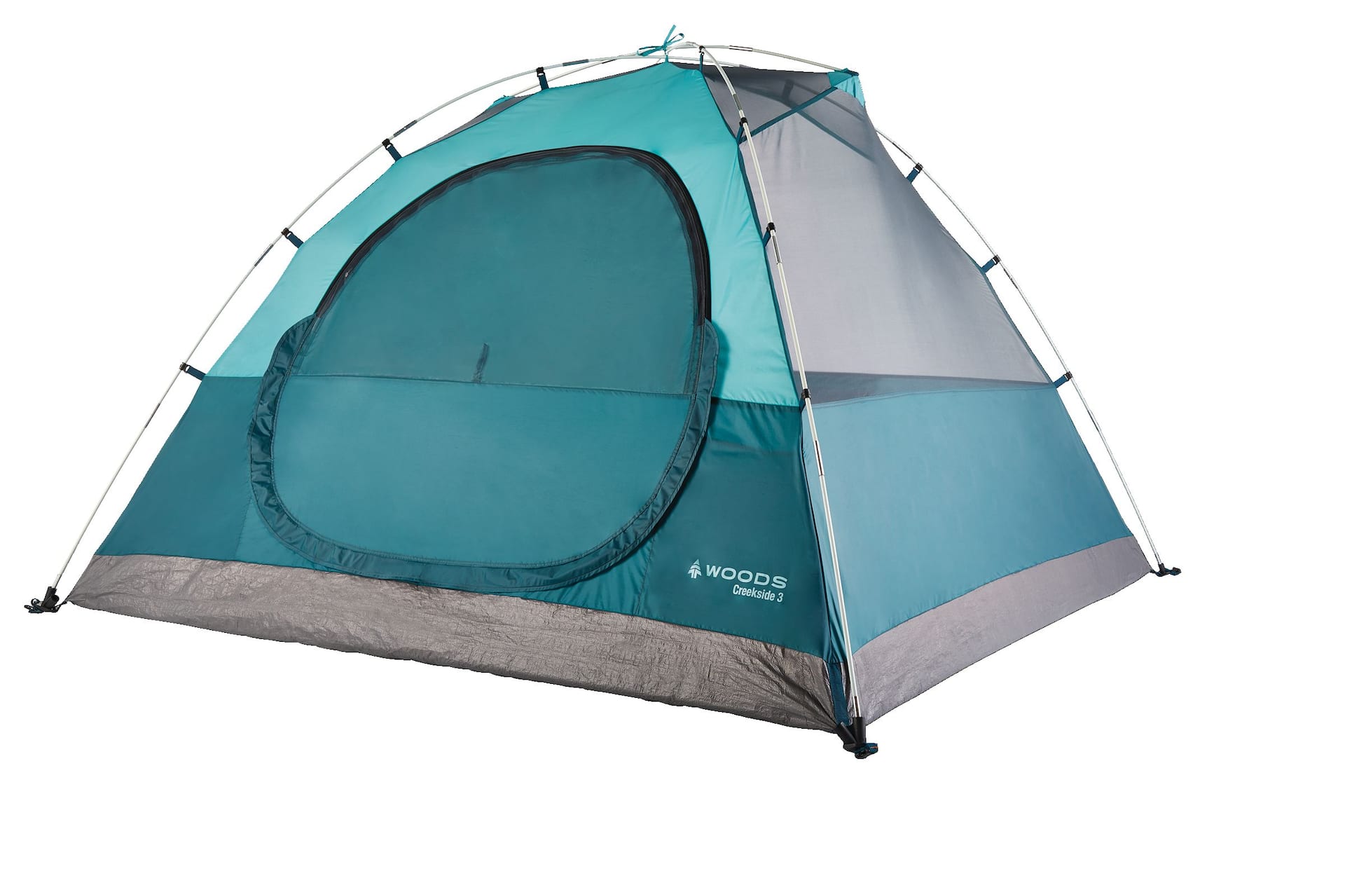 Woods Creekside 3 Season 3 Person Camping Dome Tent w Canopy Awning Rain Fly Carry Bag Canadian Tire