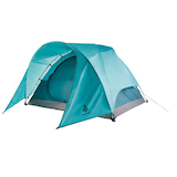 Woods™ Creekside 3-Season, 3-Person Camping Dome Tent with Canopy/Awning, Rain Fly & Carry Bag Front_Angled_Left