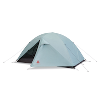 Woods Cascade 3-Season, 2-Person Camping Dome Tent w/ 2 Doors, Vestibules, Rain Fly & Carry Bag Front_Three_Fourths_Angled_Left