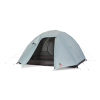 Woods Cascade 3-Season, 4-Person Camping Dome Tent w/ 2 Doors, Vestibules, Rain Fly & Carry Bag Front_Angled_Left