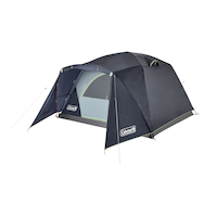 Coleman Skydome 3-Season, 4-Person Easy Set-Up Camping Dome Tent w/ Rain Fly, Vestibule, E-Port & Carry Bag