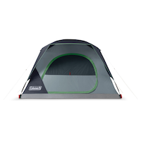Coleman Skydome 3-Season, 4-Person Camping Dome Tent with Rain Fly & Carry Bag Front_Flat