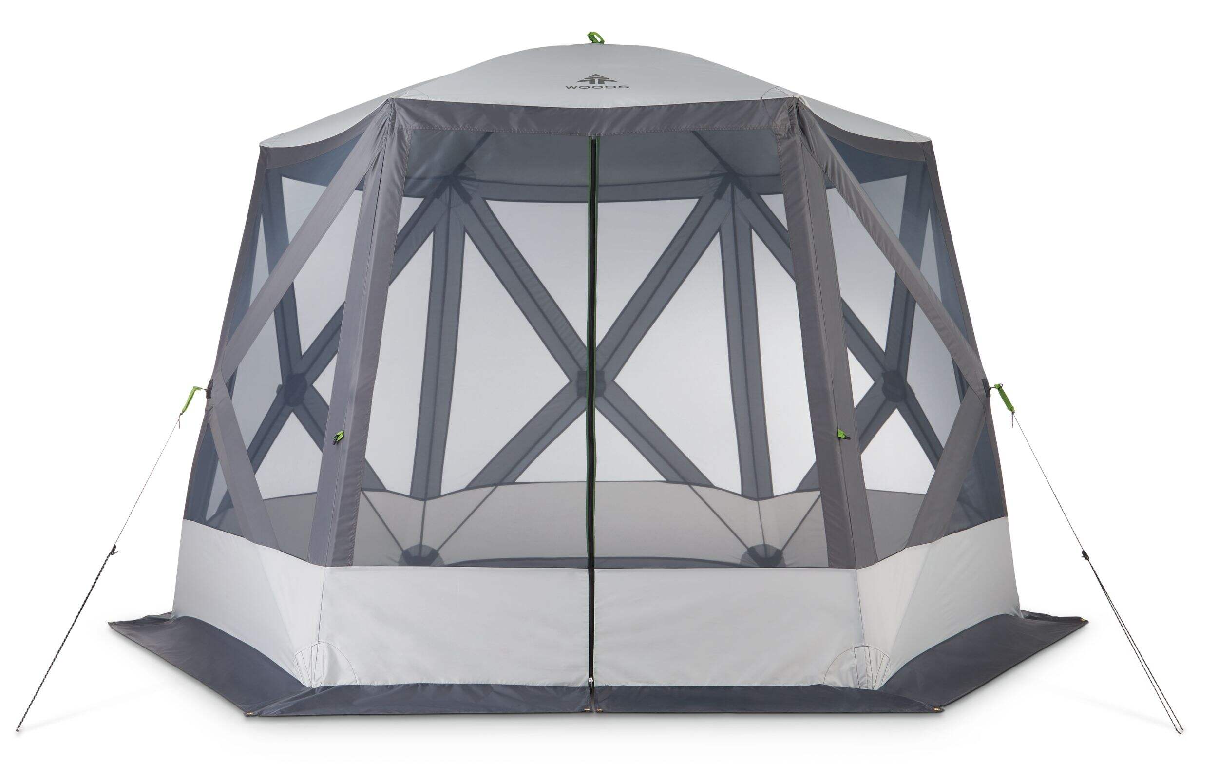 Woods Lodge Instant Pop-Up Screen House/Tent/Camping Gazebo Shelter, 11-ft x 9-ft Front_Flat