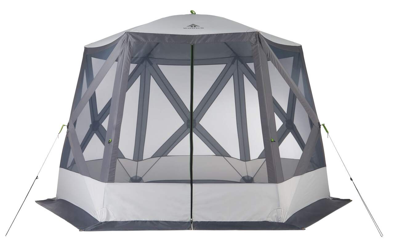 CORE 12'x10' Lighted Instant Screen House | Folding and Portable Large Pop  Up Canopy Shelter with LED Lights | Perfect for Family Camping, Outdoor
