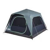 Coleman Skylodge 3-Season, 4-Person Instant Set-Up Camping Cabin Tent w/ Rain Fly & Carry Bag Front_Three_Fourths_Angled_Left