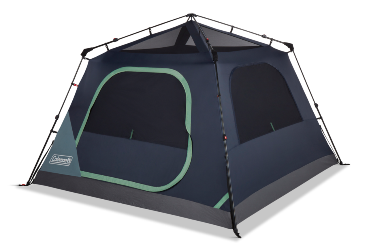 Coleman Skylodge 3-Season, 4-Person Instant Set-Up Camping Cabin Tent w/  Rain Fly & Carry Bag