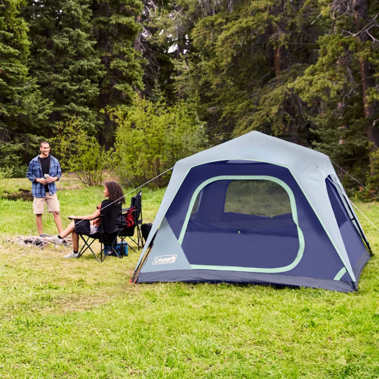 Coleman Skylodge 6-Person Instant Camping Tent w/ Rain Fly & Carry