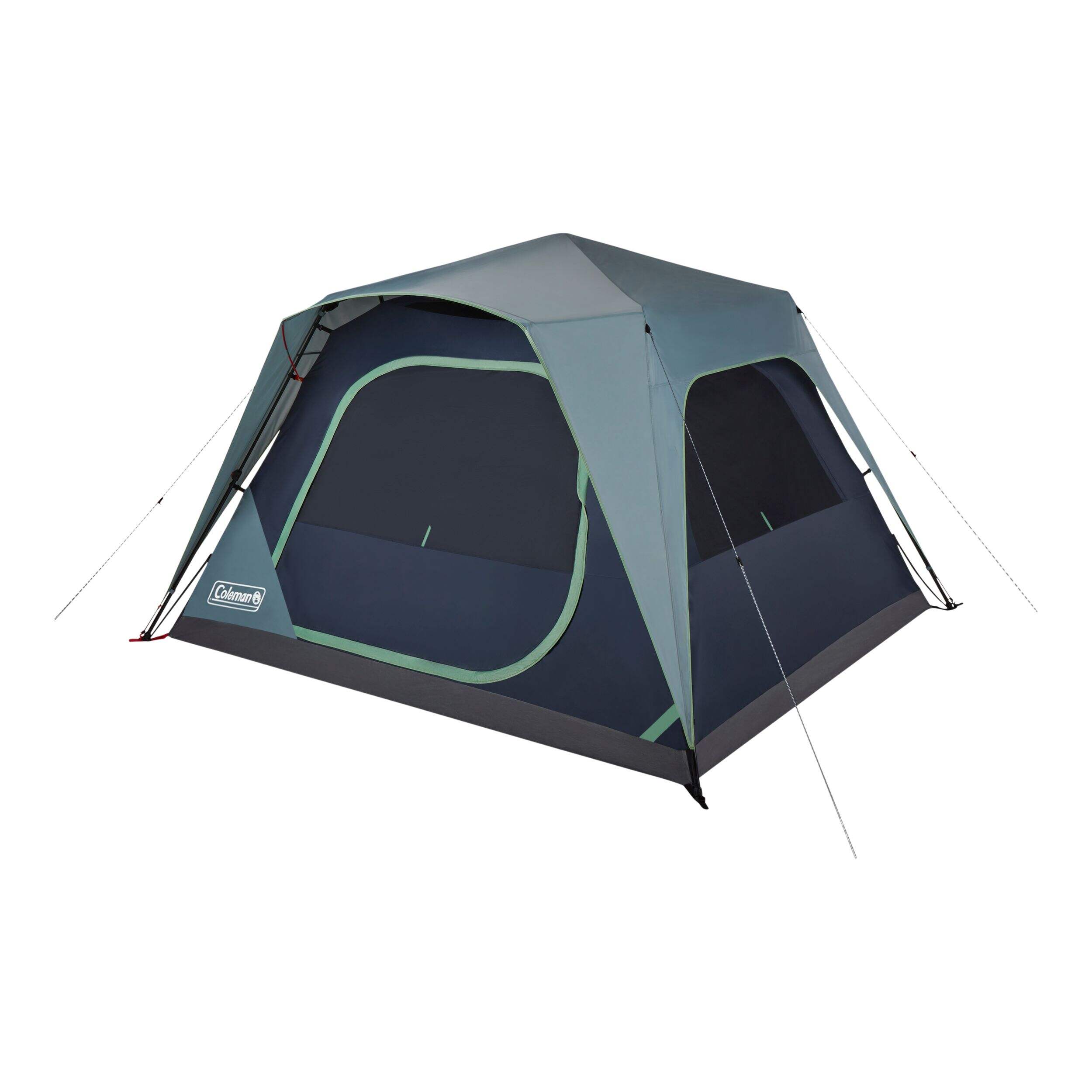 Coleman Skylodge 6-Person Instant Camping Tent with Rain Fly & Carry Bag, Blue Nights Front_Three_Fourths_Angled_Left