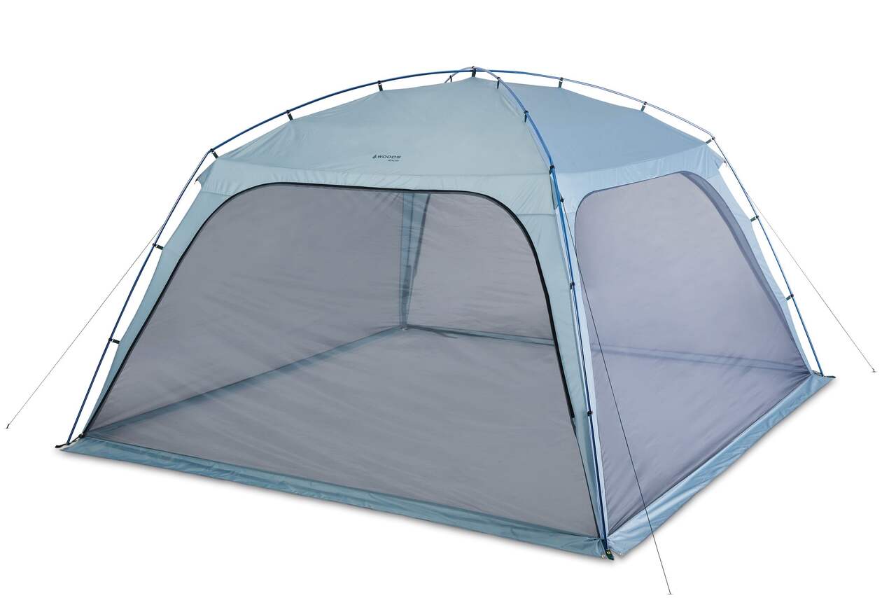 Abri de camping instantané moustiquaire/auvent/abri à jardin Woods BEACON,  12 x 12 pi, outil seulement, compatible avec modules d'alimentation