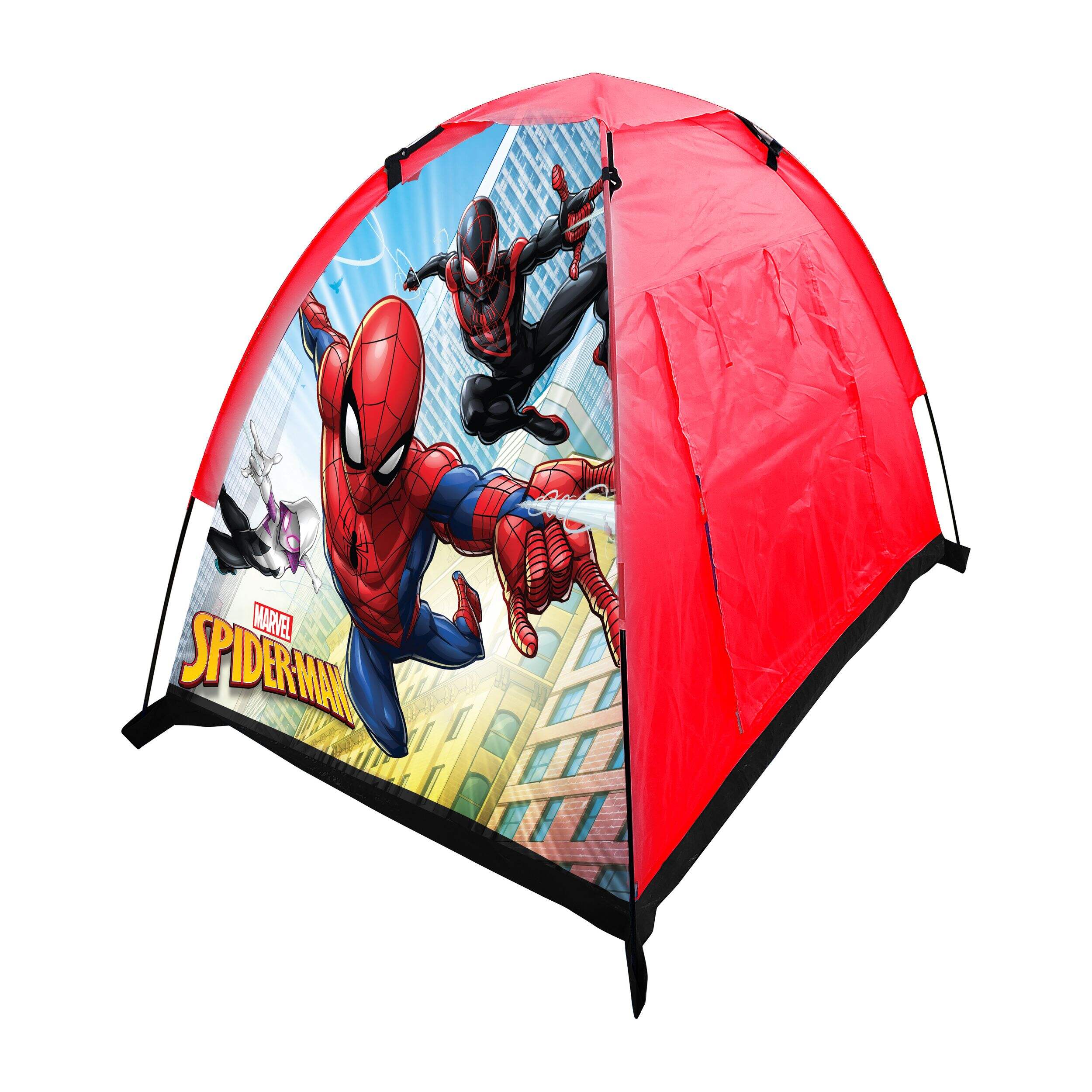 Spiderman Kids Tent Front_Three_Fourths_Angled_Right
