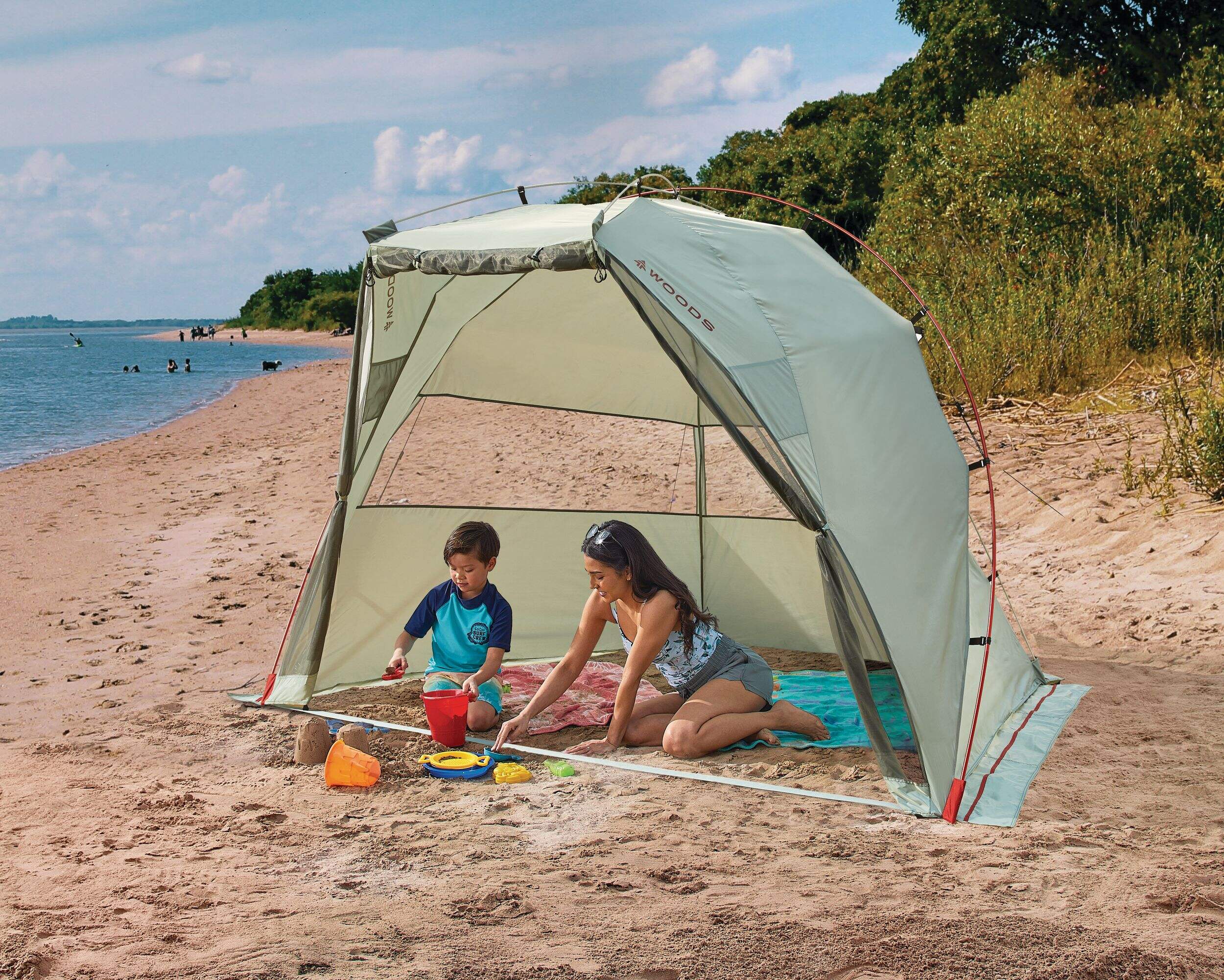 Woods 2-Person Hideout Screenhouse, Light Grey | Canadian Tire