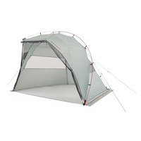 Woods 2-Person Hideout Screenhouse, Light Grey Front_Angled_Left