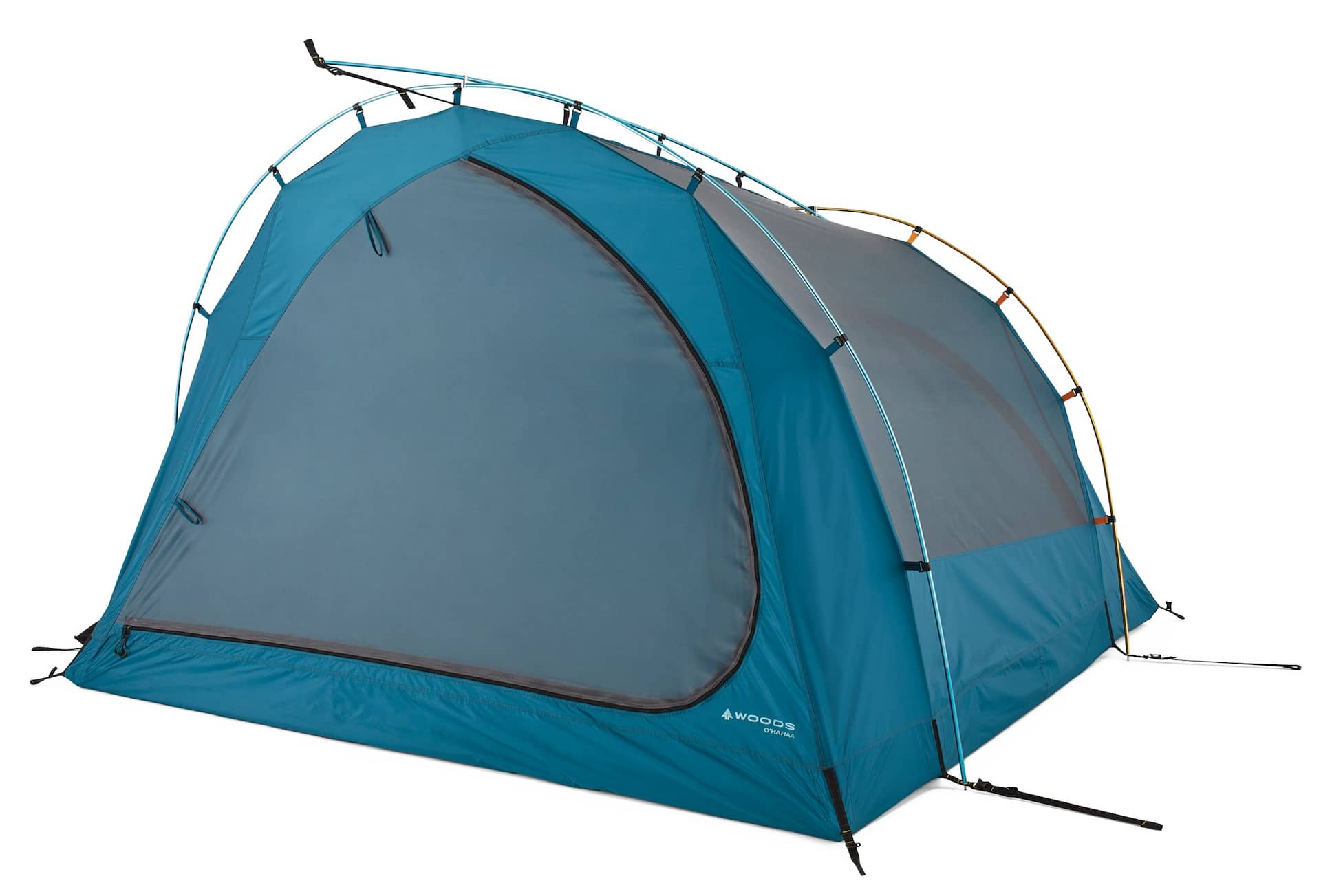 Woods O'Hara 4-Person Water-Repellent Tent, Blue | Canadian Tire