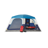 Outbound Big Window 6-Person Easy Set Up Camping Cabin Tent with Storage Closet & Movie Screen Front_Angled_Left
