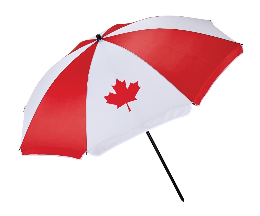Beach Umbrella, Canadian Print, 6ft Canadian Tire