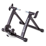 Schwinn Collapsible Bike Exercise Trainer w/Magnetic Resistance, Black Front_Three_Fourths_Angled_Right