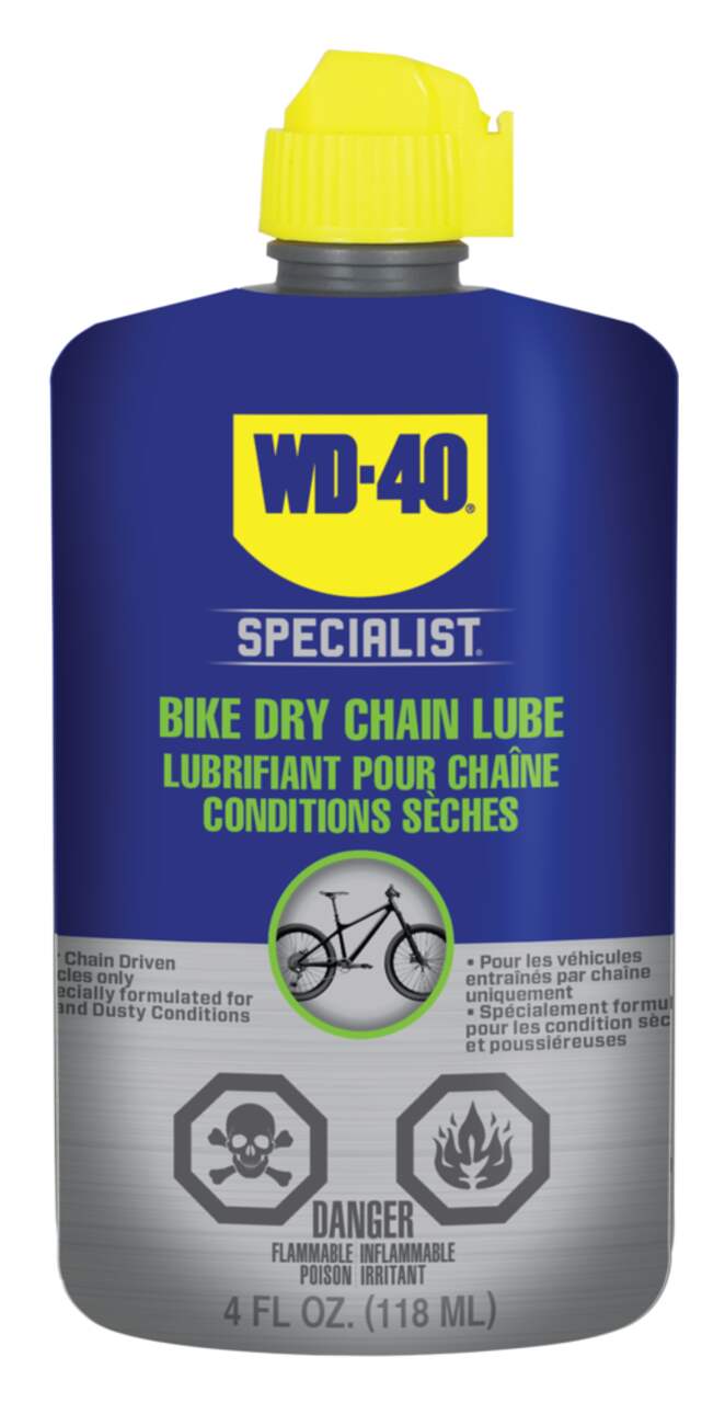 Lubrifiant à chaîne de vélo sec WD-40, 118 mL