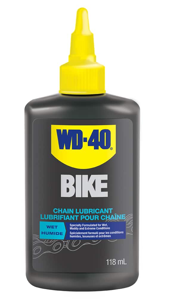 Lubrifiant à chaîne de vélo humide WD-40, 118 mL