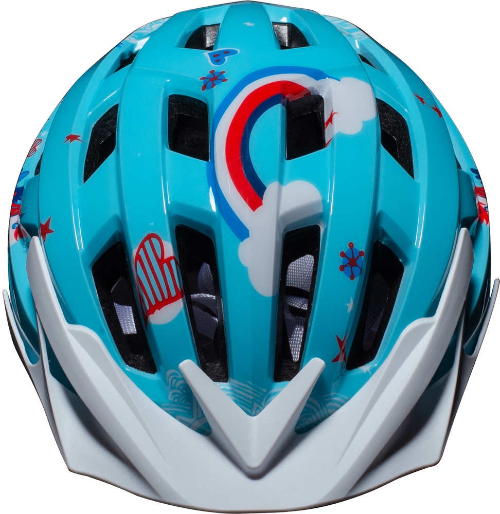 CCM Unicorn Ascent Toddler Bike Helmet w/Adjustable Straps & Removable Visor, Blue, Ages 35