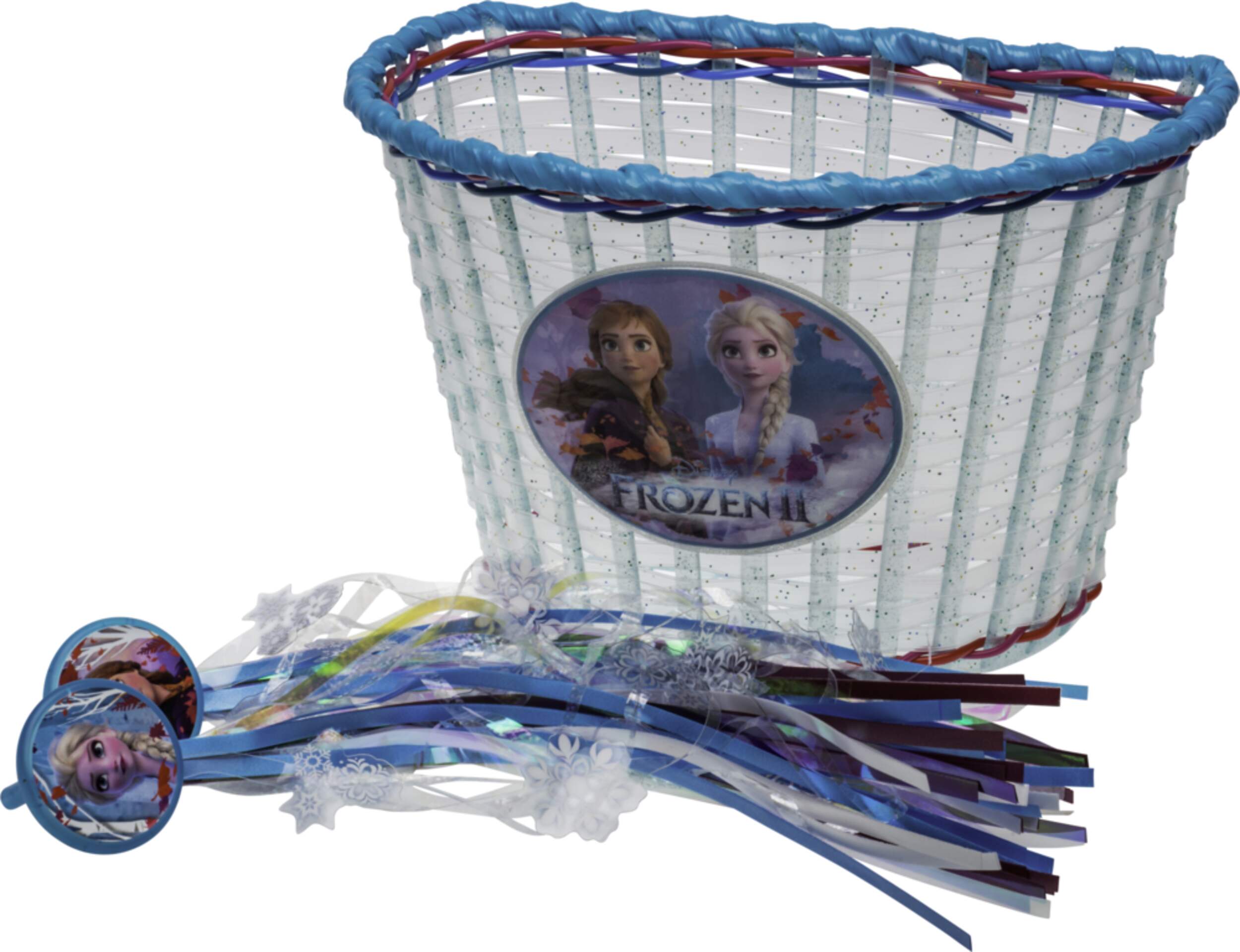 Disney Frozen 2 Kids' Bike Basket for Bicycles, Trikes & Scooters, Purple Composite_or_Mixed