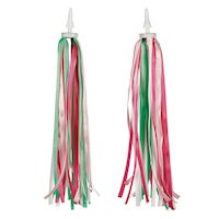 Supercycle Ribbon Kids' Bike Handlebar Grip Streamers/Tassels, Multi-Colour Front_Flat