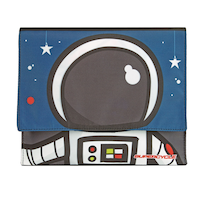 Supercycle Kids' Handlebar Bike Bag w/Velcro Straps, Blue Space