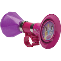 Disney Princess Kids' Handlebar Bike Bell Horn For Bicycles, Trikes & Scooters, Loud Tone, Pink