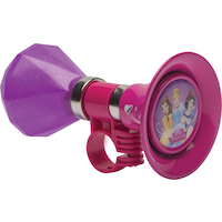 Disney Princess Kids' Handlebar Bike Bell Horn For Bicycles, Trikes & Scooters, Loud Tone, Pink