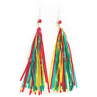 Supercycle Foil Kids' Bike Handlebar Grip Streamers/Tassels, Multi-Colour