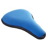 Supercycle Universal Foam Kids' Bike Saddle/Seat Cover, Blue Front_Angled_Right