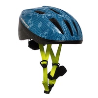 Supercycle Crosstrails Kids Bike Helmet w/Adjustable Straps, Blue, Ages 5+ Front_Three_Fourths_Angled_Right