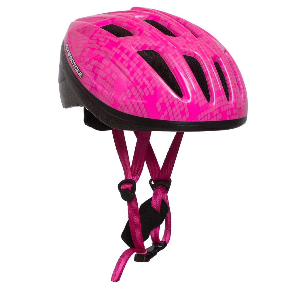 Supercycle Crosstrails Youth Bike Helmet w/Adjustable Straps & Visor